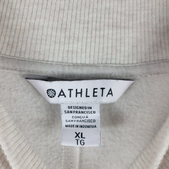 Athleta Apollo Crewneck Kangaroo Pocket Front Oversized Boxy Dolman Sweater - Picture 15 of 16